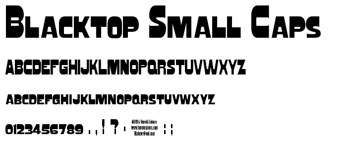 Blacktop Small Caps font
